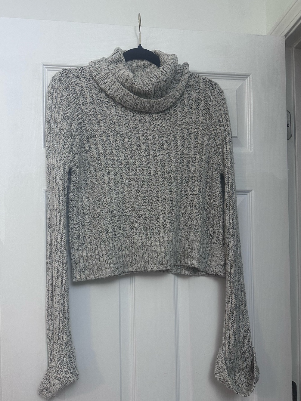 Free People Knit Sweater Size Small Grey/Cream